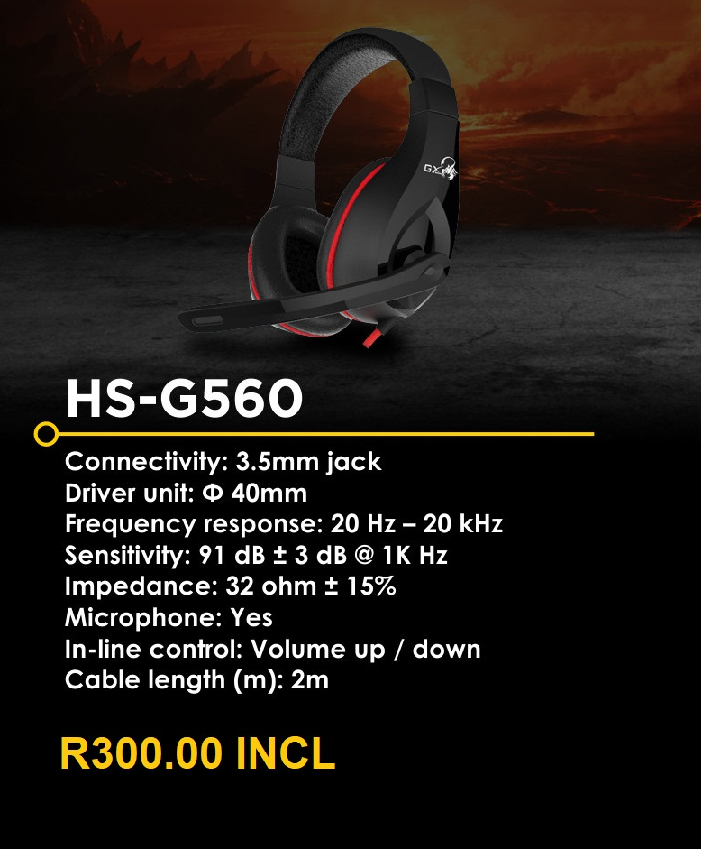 GX HS-G560 GAMING HEADSETS